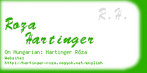roza hartinger business card